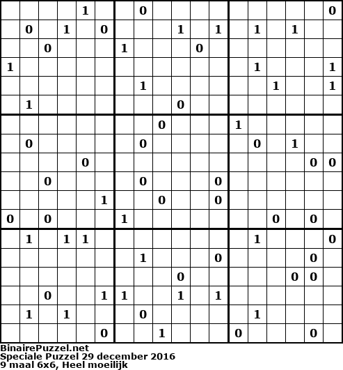 Binaire Puzzel