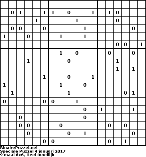 Binaire Puzzel