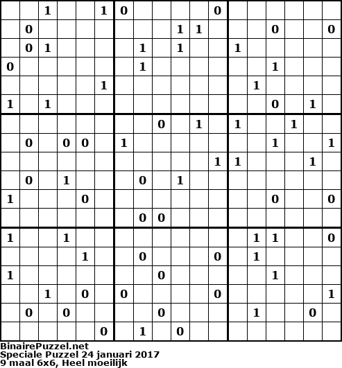 Binaire Puzzel