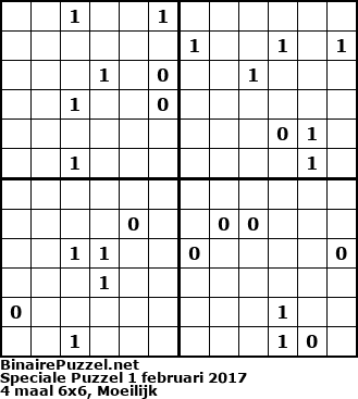 Binaire Puzzel