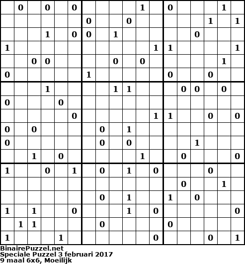 Binaire Puzzel
