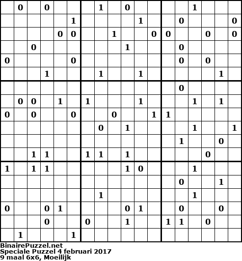 Binaire Puzzel