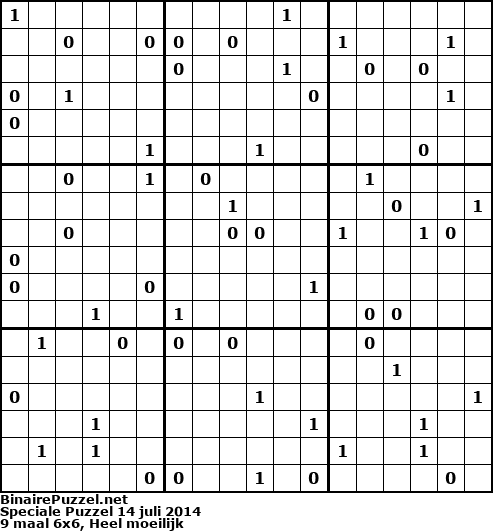 Binaire Puzzel