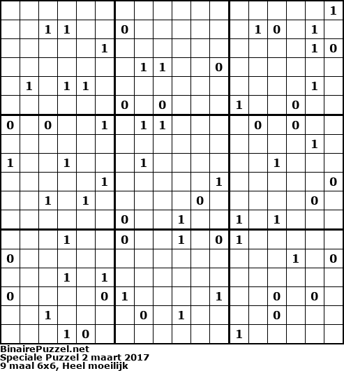 Binaire Puzzel