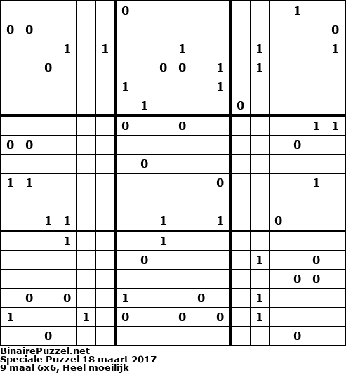 Binaire Puzzel