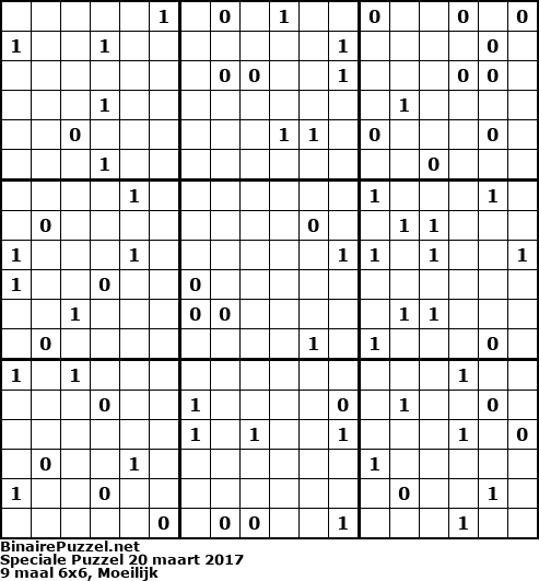 Binaire Puzzel