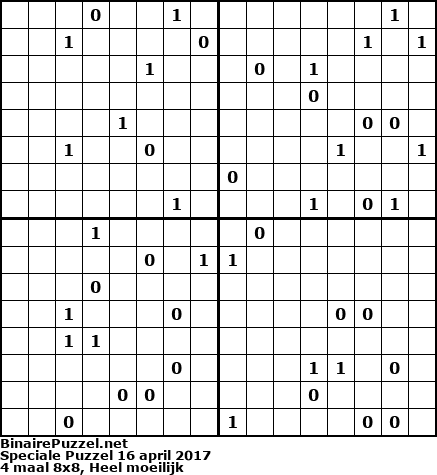 Binaire Puzzel