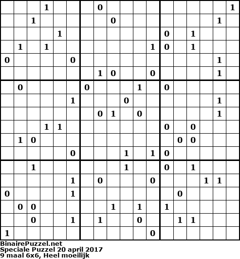 Binaire Puzzel