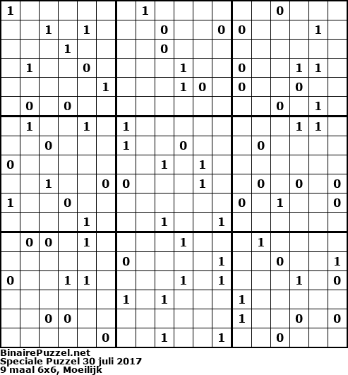 Binaire Puzzel