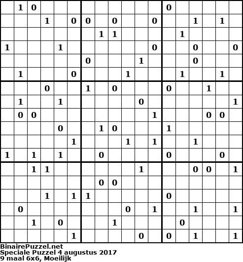 Binaire Puzzel
