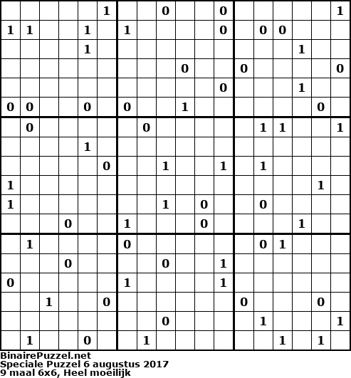 Binaire Puzzel
