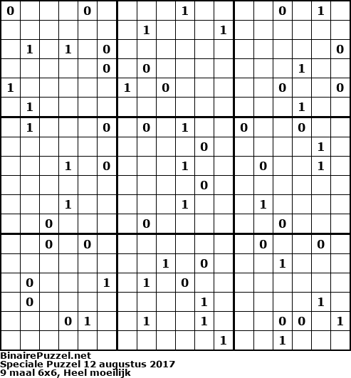 Binaire Puzzel