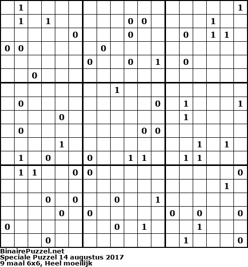 Binaire Puzzel