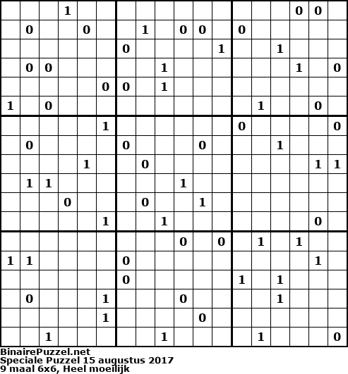 Binaire Puzzel