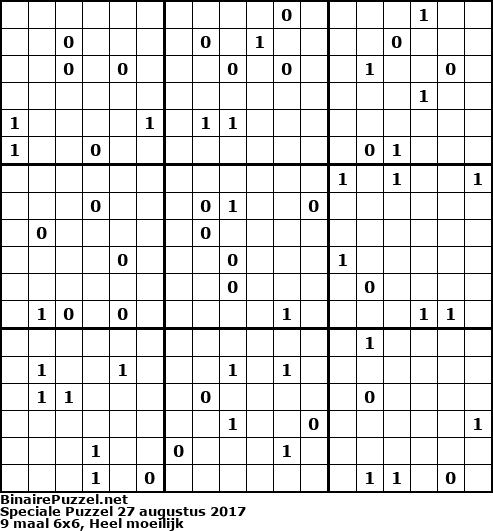 Binaire Puzzel