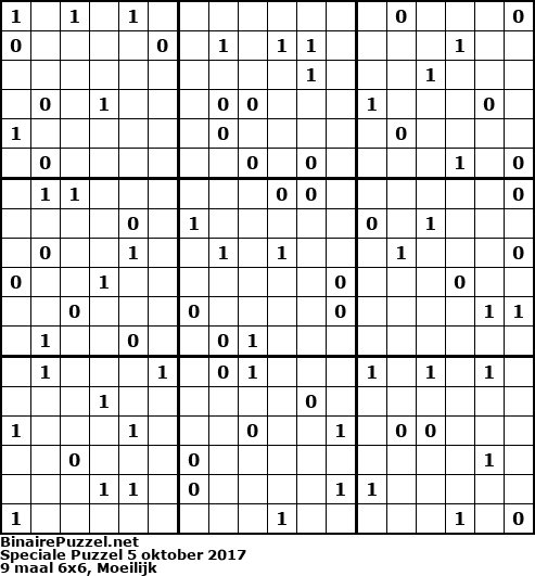 Binaire Puzzel
