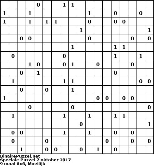 Binaire Puzzel