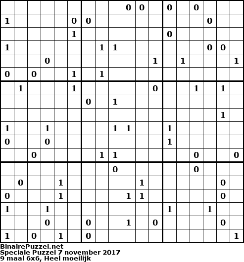 Binaire Puzzel