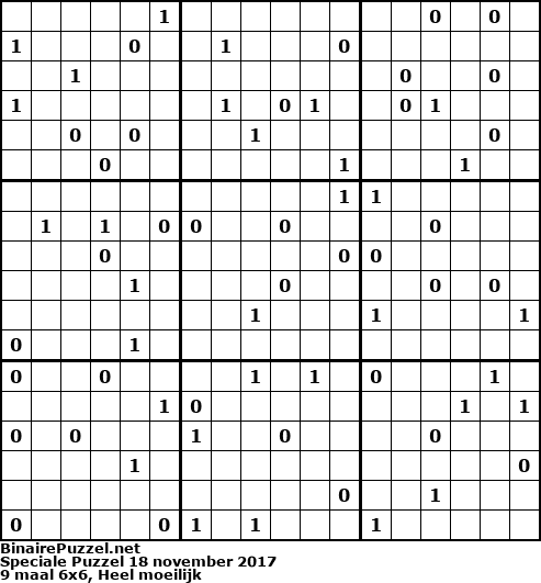 Binaire Puzzel