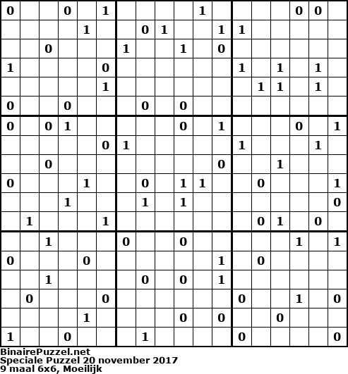 Binaire Puzzel