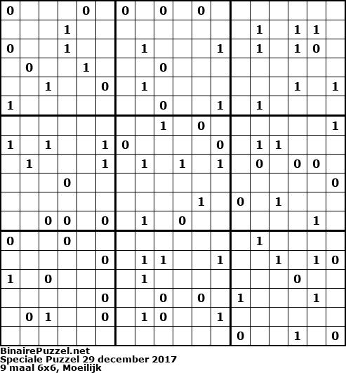 Binaire Puzzel