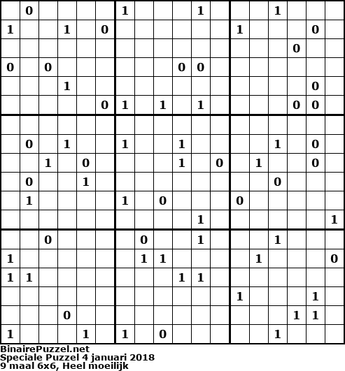 Binaire Puzzel