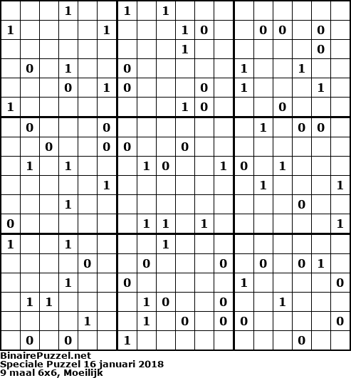 Binaire Puzzel