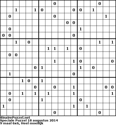 Binaire Puzzel