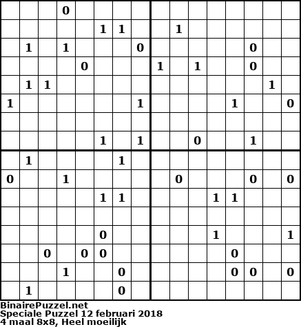 Binaire Puzzel