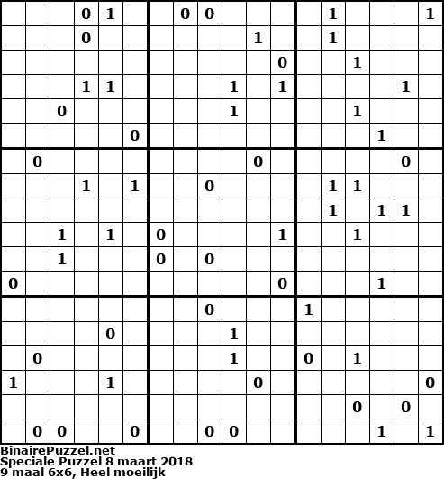 Binaire Puzzel