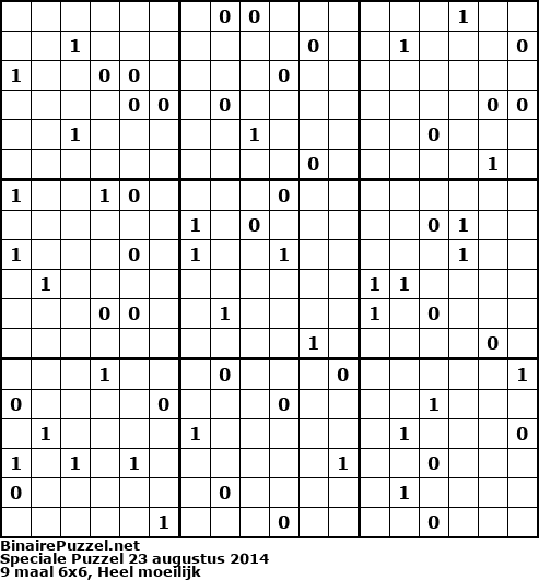 Binaire Puzzel