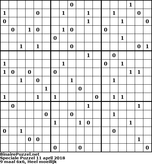 Binaire Puzzel