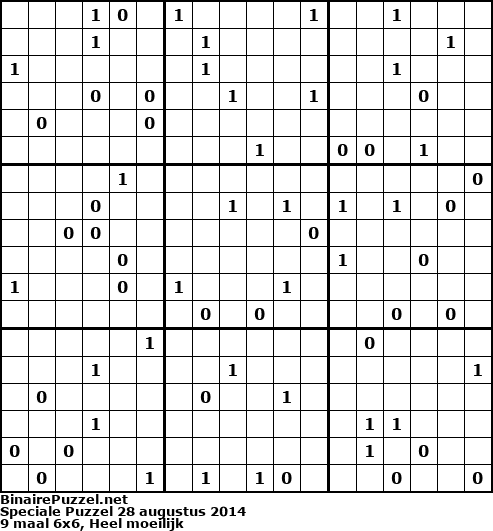 Binaire Puzzel