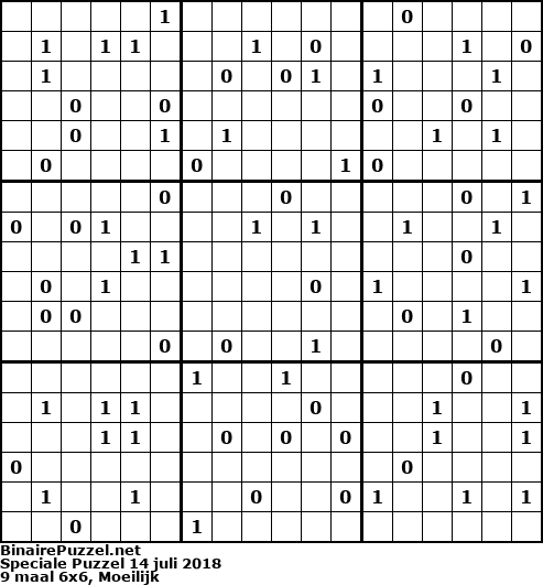 Binaire Puzzel