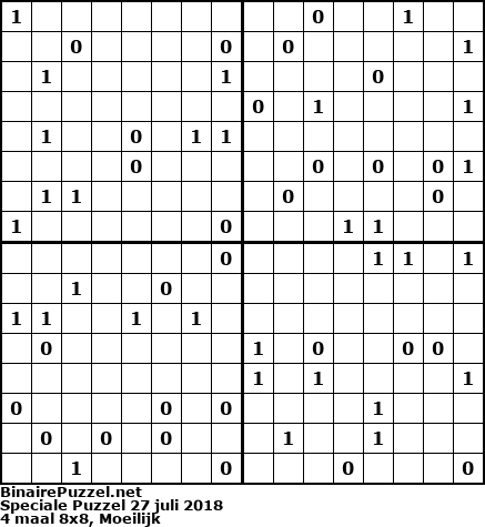 Binaire Puzzel