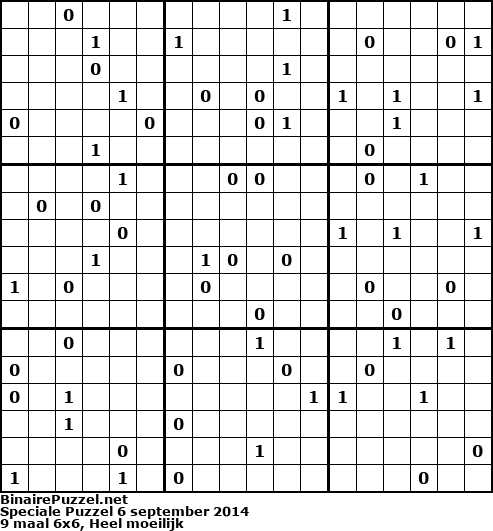 Binaire Puzzel