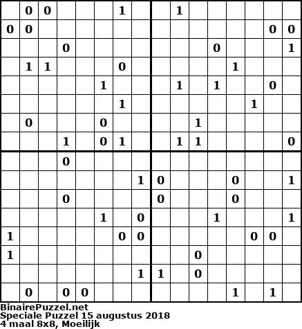 Binaire Puzzel
