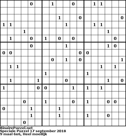 Binaire Puzzel
