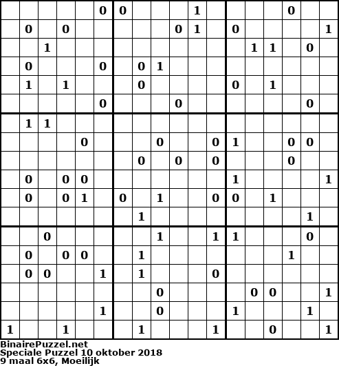 Binaire Puzzel