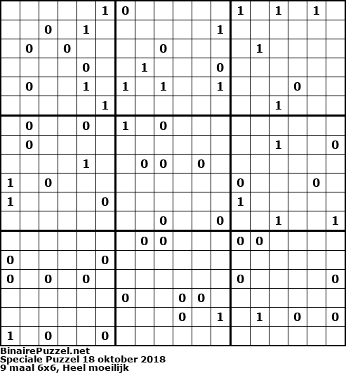 Binaire Puzzel