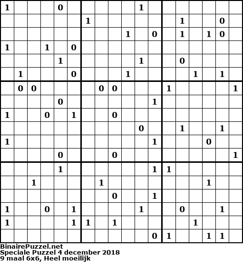 Binaire Puzzel