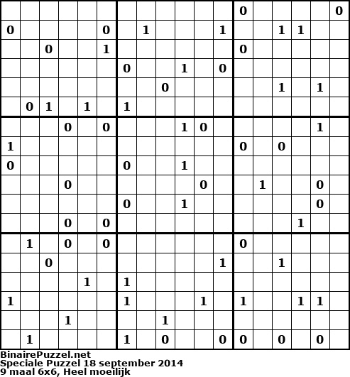 Binaire Puzzel