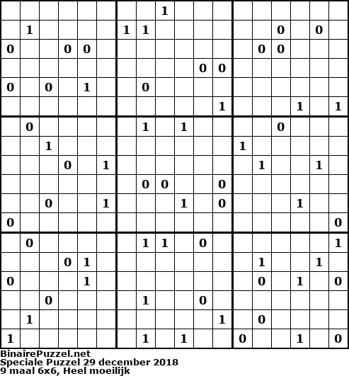 Binaire Puzzel
