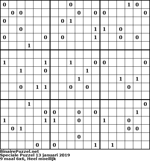 Binaire Puzzel