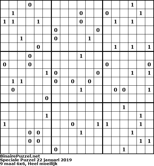 Binaire Puzzel
