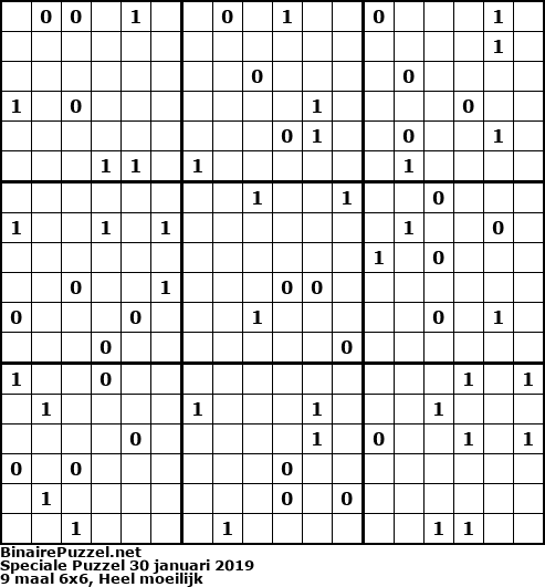 Binaire Puzzel