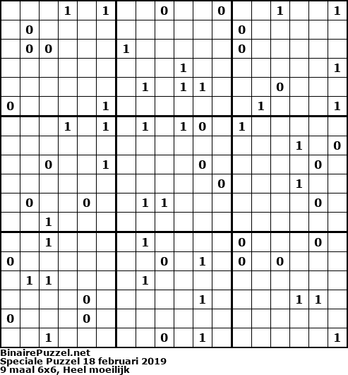 Binaire Puzzel