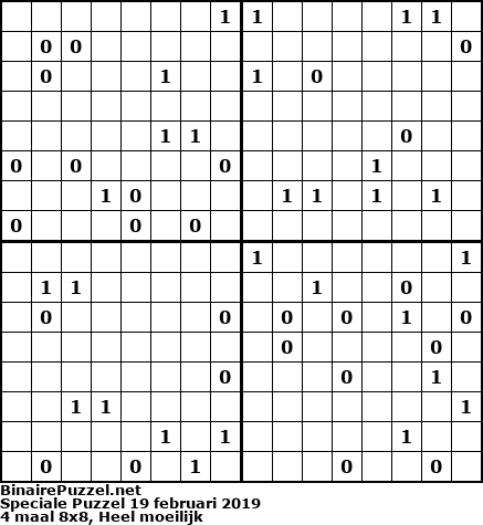 Binaire Puzzel