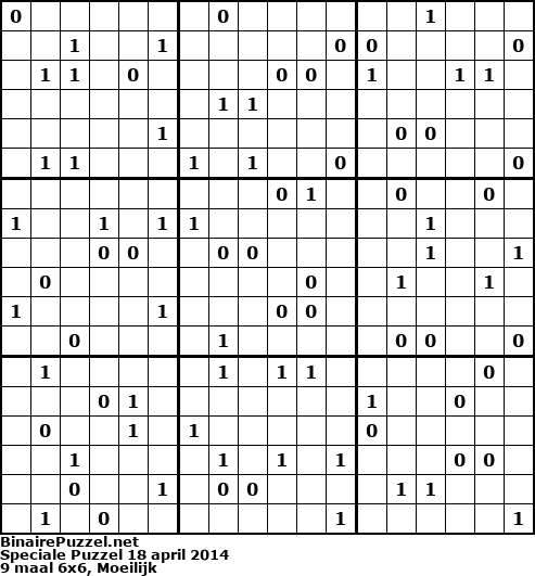 Binaire Puzzel
