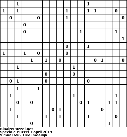 Binaire Puzzel